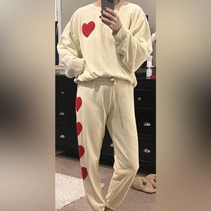 Aviator Nation Heart Stitch Set - Medium - Vintage White